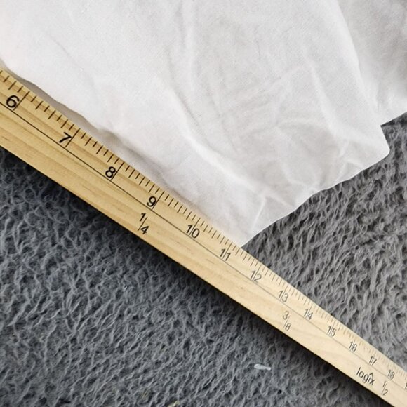 Refinity Top Womens XXL White Linen Blend Puff Sleeve Wrap *NWT* - Picture 8 of 11